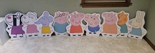 Usado, Conjunto de 9 recortes de papelão estilo Peppa Pig decoração de festa família e amigos Peppa comprar usado  Enviando para Brazil