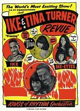 Pôster de música concerto rock & roll vintage Ike e Tina Turner RR27 A3/A4 comprar usado  Enviando para Brazil