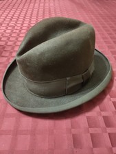Vintage 1930-1940 Mallory Homburg/ Fedora - Tamanho 7 1/2 (60cm) comprar usado  Enviando para Brazil