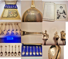 CUCHARAS DE PLATA INGLESAS COLECCIONABLES REINA ISABEL II Y Programa de Souvenirs segunda mano  Embacar hacia Mexico