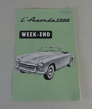 Brochure brochure simca d'occasion  Expédié en Belgium