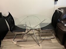 Round glass dining for sale  Brooklyn