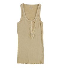 American Eagle Womens Basic Ribbed Henley Racerback Tank Top d'occasion  Expédié en Belgium