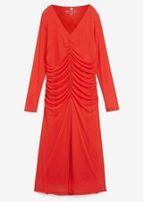 Mesh kleid raffung gebraucht kaufen  Deutschland