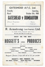 1960 friendly gateshead for sale 1960 friendly gateshead for sale  CROYDON