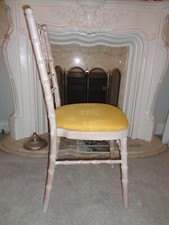 Gold linen chair for sale  CANVEY ISLAND
