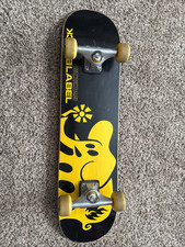 Black Label Econoline 7.75 skate preto e amarelo elefante usado comprar usado  Enviando para Brazil