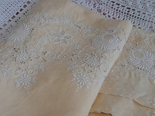 Vintage linen finely for sale  NEATH