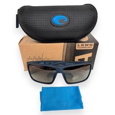 Óculos de sol Costa Del Mar Rincon azul escuro fosco cinza vidro polarizado com estojo comprar usado  Enviando para Brazil
