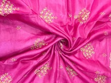 Seda pura Saree Tussar Sari 100% seda tecido indiano vintage reciclado TSS3087, usado comprar usado  Enviando para Brazil