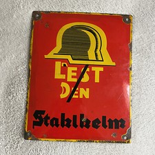 Emailleschild lest den gebraucht kaufen  Zepernick