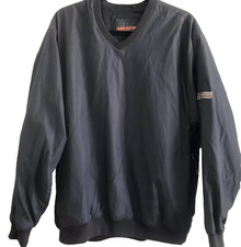 Camisa masculina Izod XFG Wind tamanho médio preta gola V manga longa forrada golfe comprar usado  Enviando para Brazil