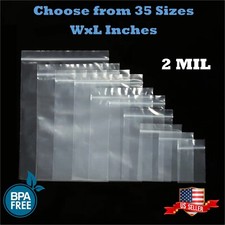 Clear reclosable zip for sale  Fontana