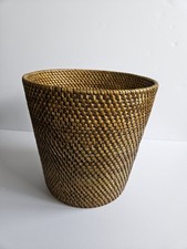Rattan wastebasket brown for sale  Rogers