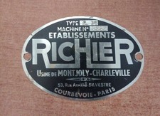 Targhetta richier courbevoie usato  Soresina