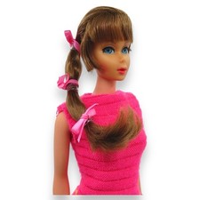 Boneca Barbie 1968 Talking TNT antiga #1115 roupa completa cabelo castanho fitas Mattel, usado comprar usado  Enviando para Brazil