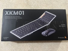 Combo completo de teclado y mouse ProtoArc Bluethooth plegable, plateado/negro XKM01 segunda mano  Embacar hacia Mexico