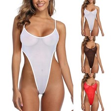 Justaucorps string blanc d'occasion  Expédié en France