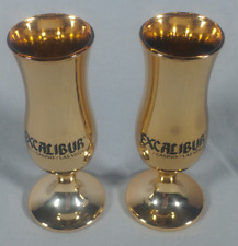 2 copos Excalibur Casino Hotel Golden Hurricane lembrança Las Vegas King Arthur, usado comprar usado  Enviando para Brazil