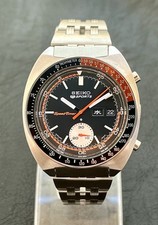 Relógio masculino automático cronógrafo vintage SEIKO 5 SPORTS 6139-6032 temporizador de velocidade comprar usado  Enviando para Brazil