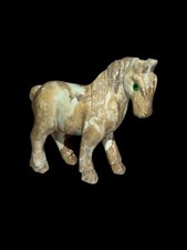 Cavalo miniatura vintage de mármore ônix esculpido à mão 2,75 X 3 L comprar usado  Enviando para Brazil