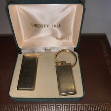 Clipe de dinheiro e chaveiro vintage Liberty Hill monogramado "J C B" na caixa original comprar usado  Enviando para Brazil