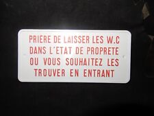 Ancienne plaque proprété d'occasion  Nouaillé-Maupertuis
