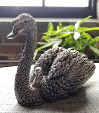 Comyns Hallmarked Fine Silver Filled Swan & Cygnet Vintage Bico Dourado 1994 comprar usado  Enviando para Brazil