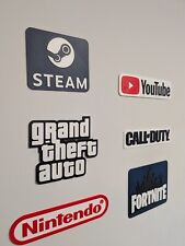 Placas de jogador impressas em 3D perfeitas para sua Mancave / Home Bar / Gamer / Sala de jogos comprar usado  Enviando para Brazil