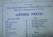 Vecchio listino prezzi usato  Pasian di Prato