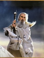 Foto autografada 8x10 assinada por Christopher Lee Saruman Senhor dos Anéis + certificado de autenticidade comprar usado  Enviando para Brazil