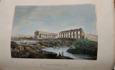 Incisione acquarellata veduta usato  Viadana