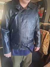 Leather jacket brndo for sale  EASTBOURNE