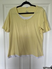 Tshirt gelb weißem gebraucht kaufen  Kerpen
