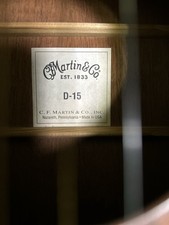 Martin d15 acoustic for sale  STOCKPORT