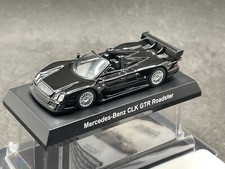 Kyosho 1/64 Mercedes-Benz CLK GTR Roadster carro modelo fundido preto 50C2 comprar usado  Enviando para Brazil