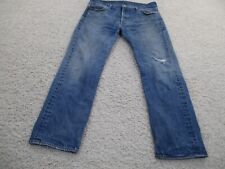 Jeans masculino Levi's 36x30 azul 501 botão mosca denim algodão ao ar livre logotipo ocidental A5, usado comprar usado  Enviando para Brazil
