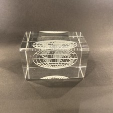 Etched glass paperweight for sale  Whitewright