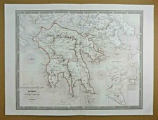 Carte peloponese attique d'occasion  Lyon III