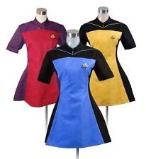 Vestido Star Trek TNG azul amarelo vermelho poliéster fantasia cosplay uniforme carnaval, usado comprar usado  Enviando para Brazil