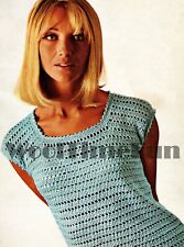 Camiseta/saltador/suéter feminino padrão/instruções de crochê. Fabricação fácil/rápida comprar usado  Enviando para Brazil