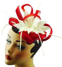 Elegante Cabelo Fascinador Pente Flor Cabelo Penas Strass Casamento comprar usado  Enviando para Brazil