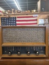 Antigo modelo antigo de rádio tubo Philco AM/FM testado e funcionando comprar usado  Enviando para Brazil