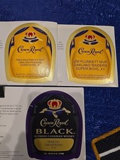 Usado,  3 rótulos de uísque personalizados Crown Royal Oakland Raiders Jim Plunkett Fred Biletnikoff comprar usado  Enviando para Brazil
