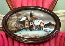 Antique reverse painting for sale  Cary