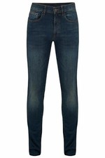 Calça jeans masculina índigo algodão stretch azul skinny fit comprar usado  Enviando para Brazil