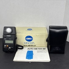 Medidor automático Minolta IIIF com estojo difusor de luz esférico (ambiente/flash) 4SR44 comprar usado  Enviando para Brazil