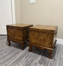 end tables pair burlwood for sale  Moline