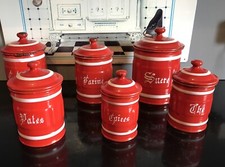 Alte emaille vorratsdosen gebraucht kaufen  Gschwend