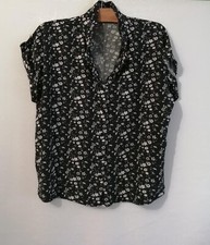 Blouse noire viscose d'occasion  Bourg-de-Thizy